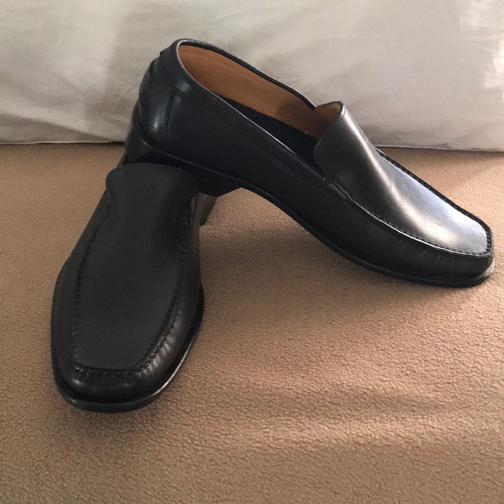 Men’s Authentic Coach Black Leather Shoes size 8D